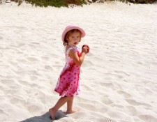 Elli on the beach